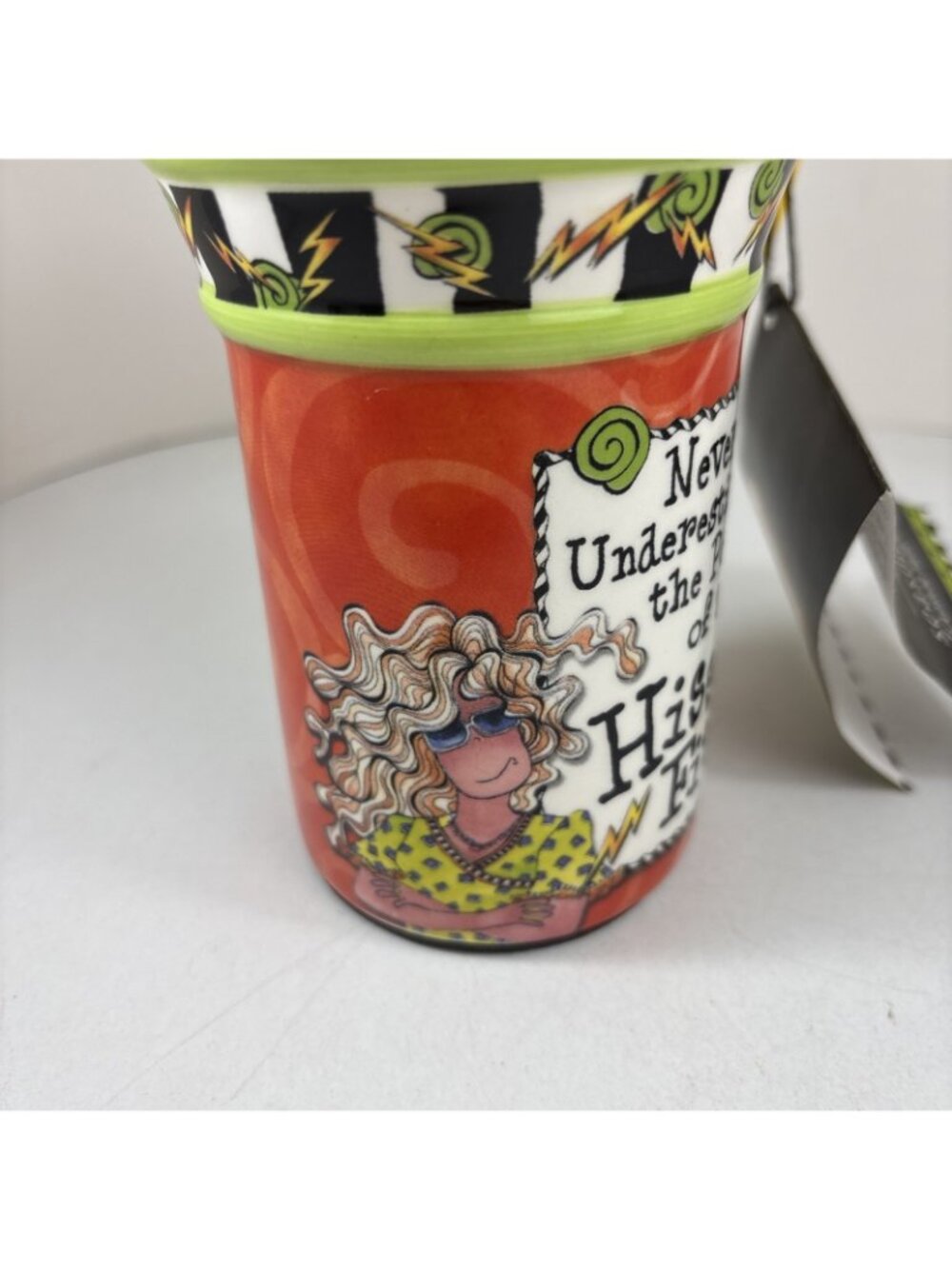 Suzy Toronto Travel Mug Never Underestimate Power Of A Hissie Fit Inspirational - Picture 3 of 6